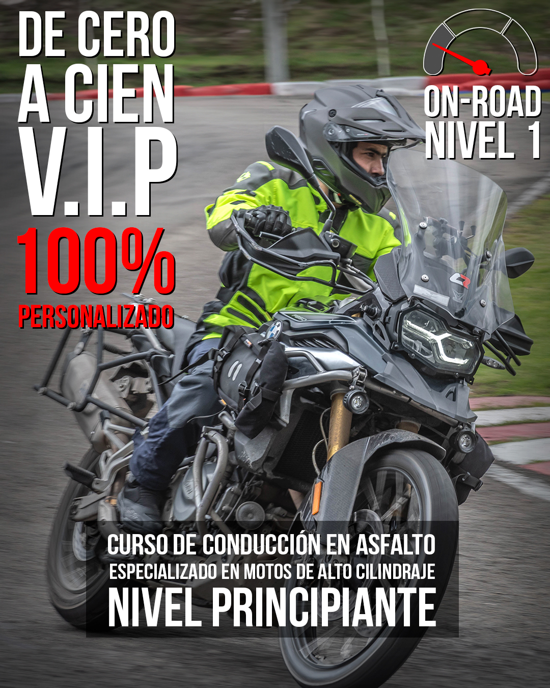 Curso de conduccion en moto personalizado alto cilindraje colombia