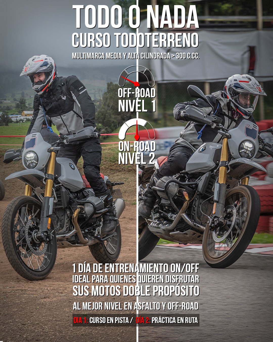 Cursos de moto doble proposito en Bogota